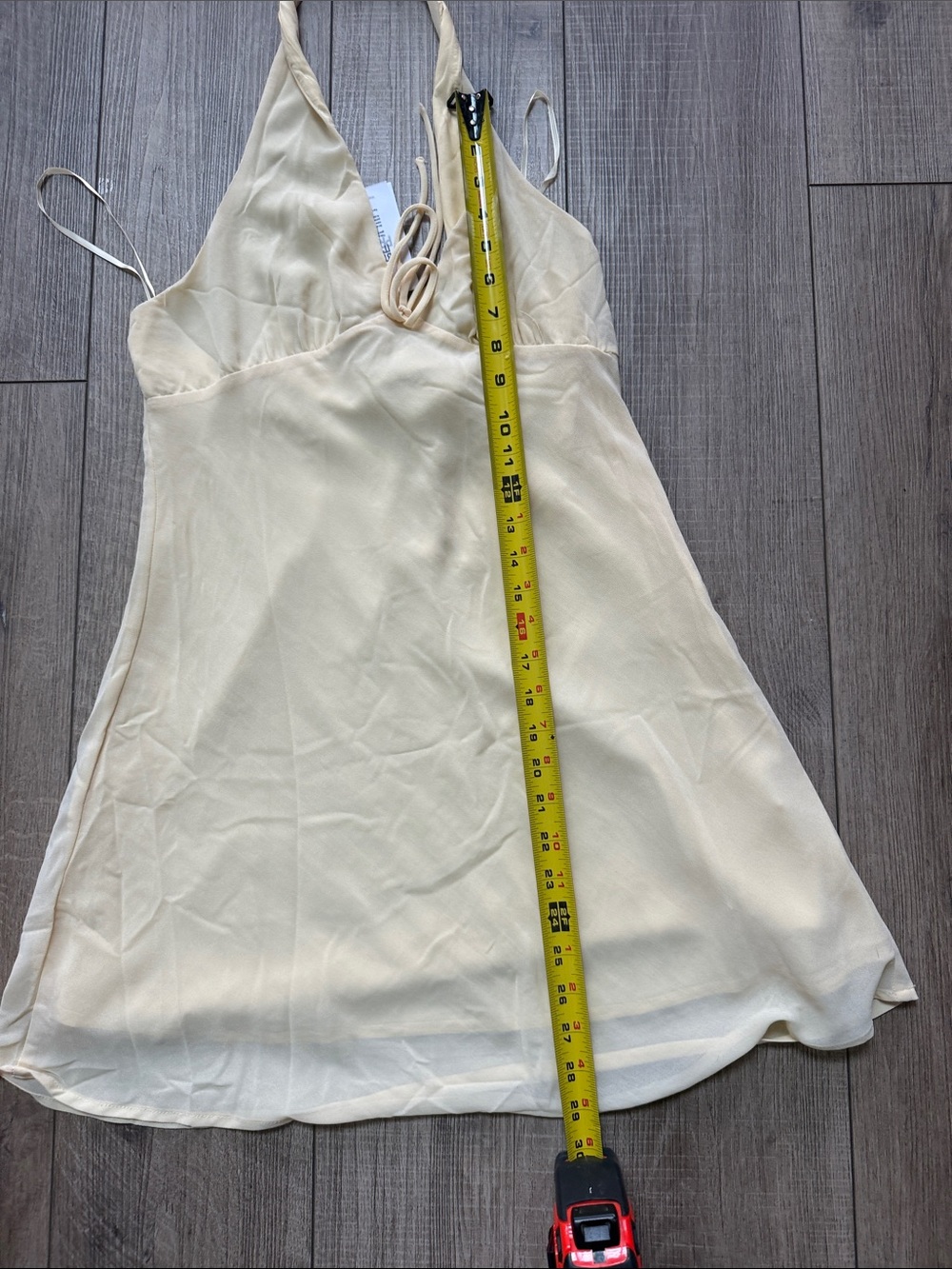 NWT Princess Polly Yellow Halter Mini Dress Size 8 Laraline Lemon - Picture 6 of 6